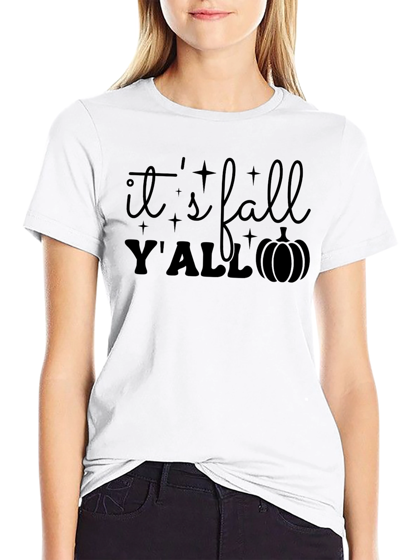 Its Fall Yall Graphic Tee - Trendy Autumn Apparel