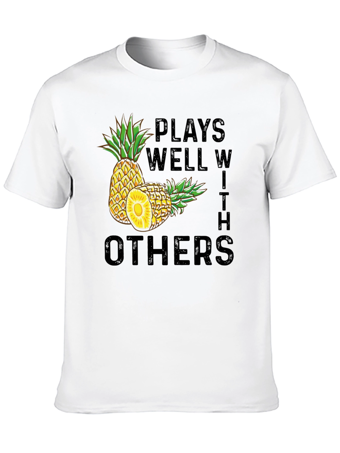 Plays Well With Others Pineapple Graphic Tee