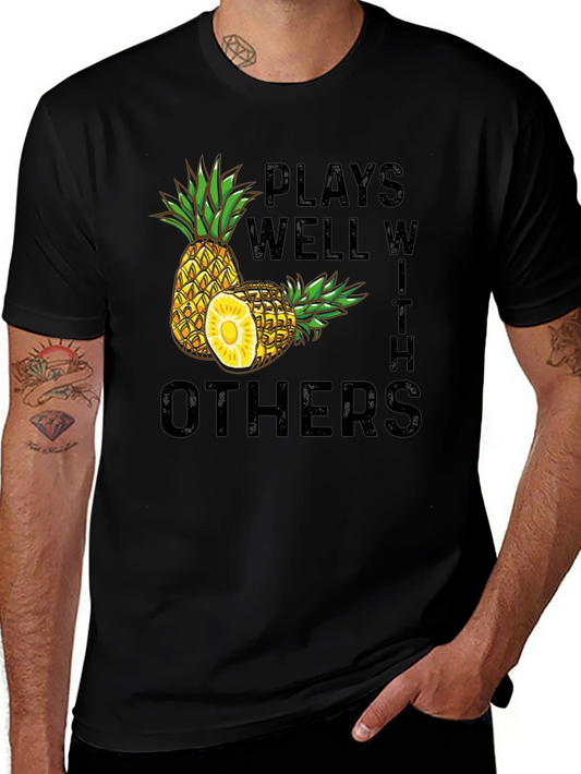 Plays Well With Others Pineapple Graphic Tee