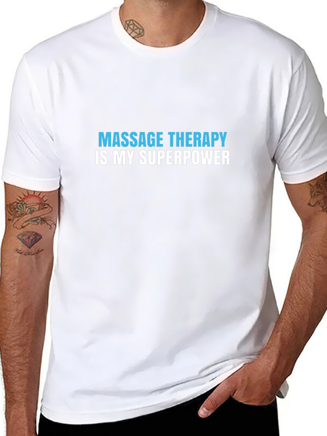Massage Therapy Superpower T-Shirt - Black
