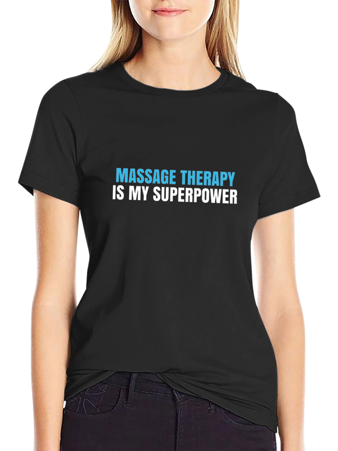 Massage Therapy Superpower T-Shirt - Black