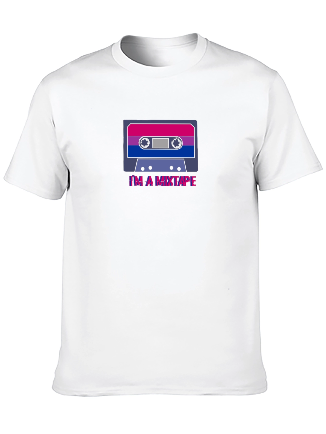 Bisexual Pride Cassette Tape T-Shirt
