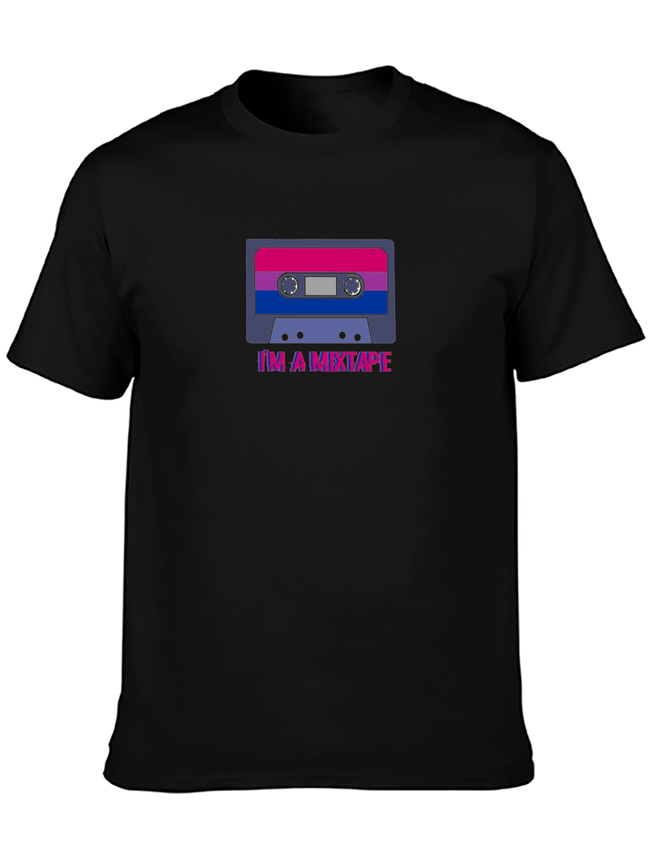 Bisexual Pride Cassette Tape T-Shirt