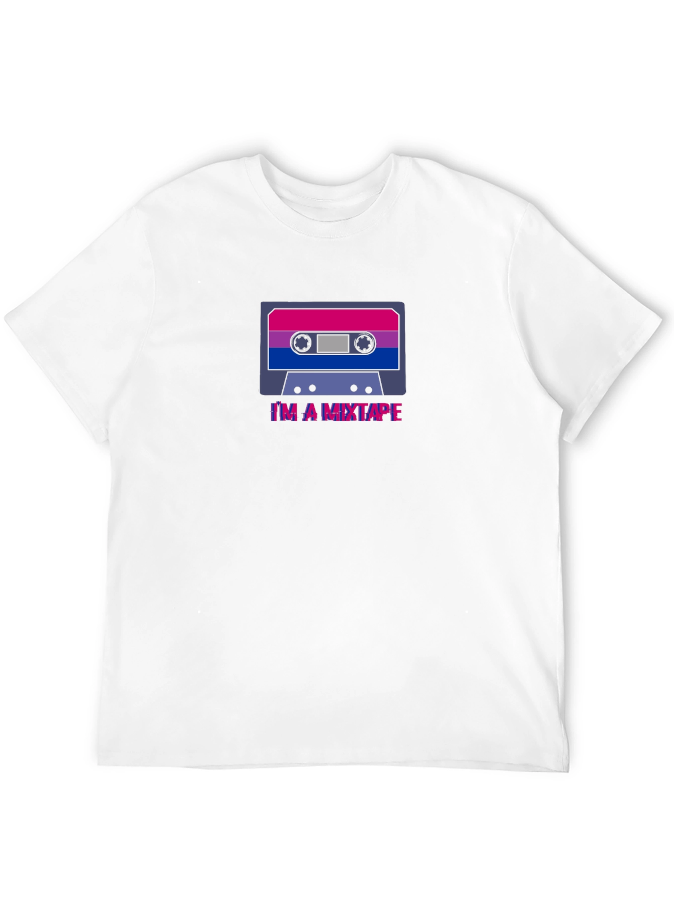 Bisexual Pride Cassette Tape T-Shirt