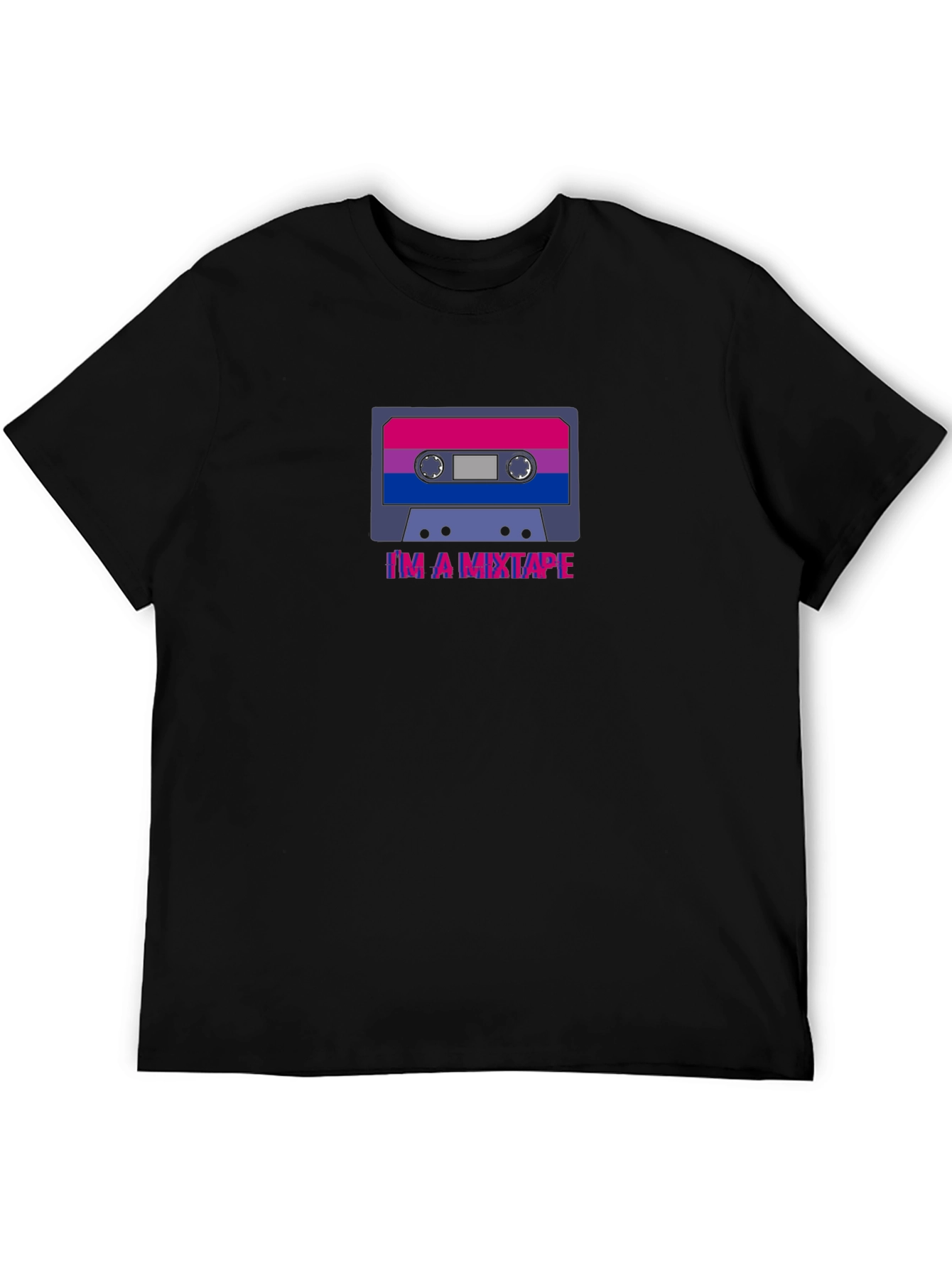 Bisexual Pride Cassette Tape T-Shirt