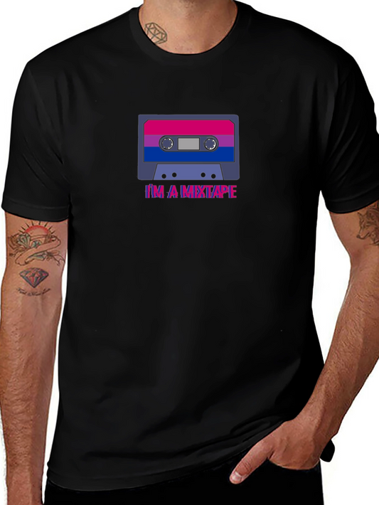 Bisexual Pride Cassette Tape T-Shirt