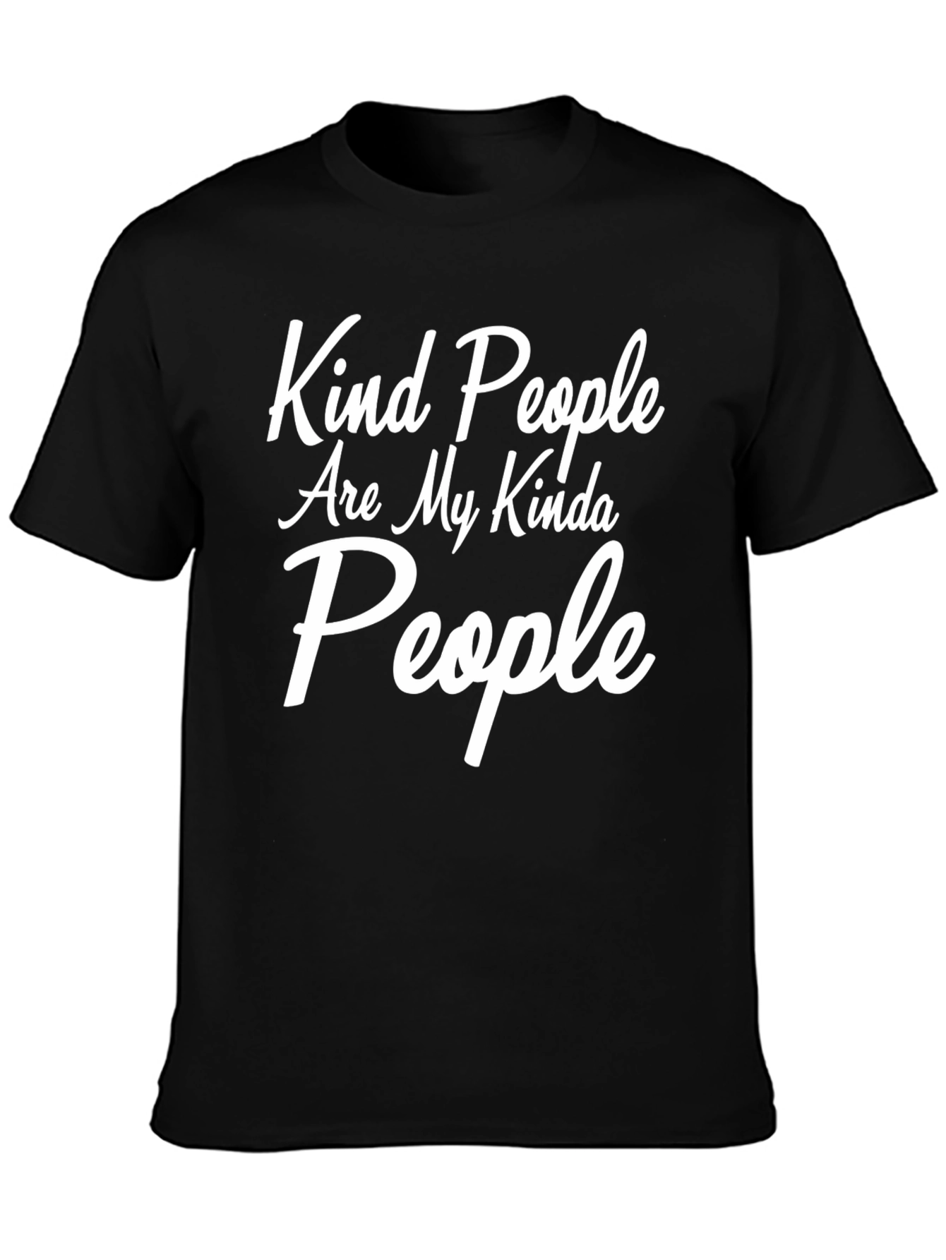 Kind People Graphic Tee - Soft Black T-Shirt