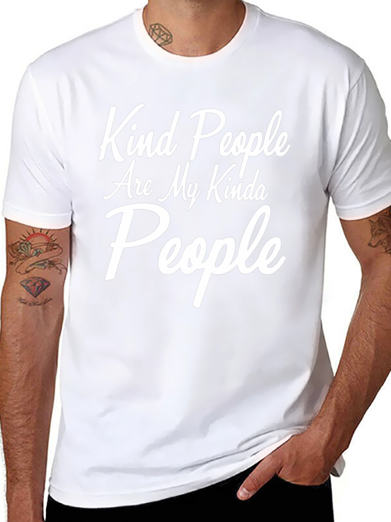 Kind People Graphic Tee - Soft Black T-Shirt