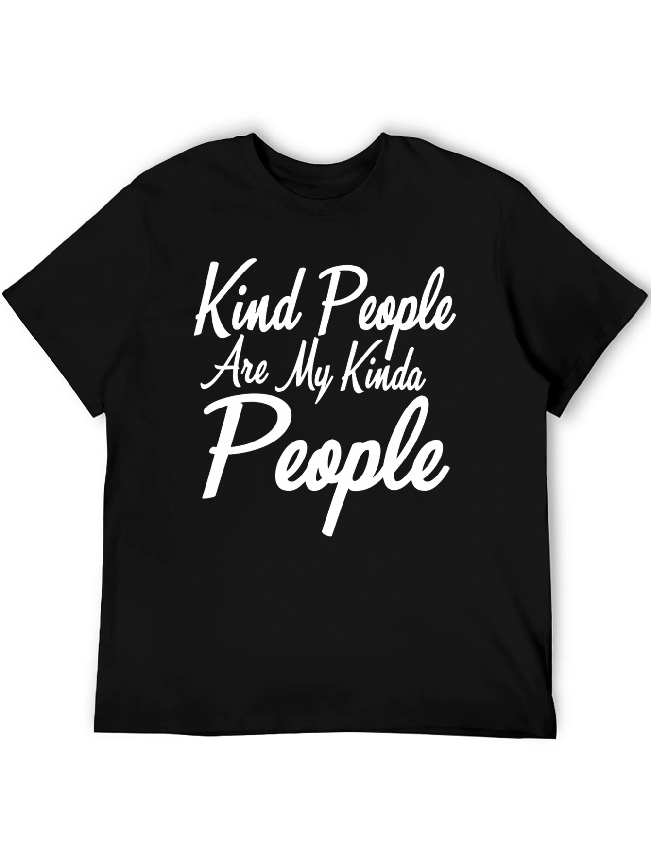 Kind People Graphic Tee - Soft Black T-Shirt