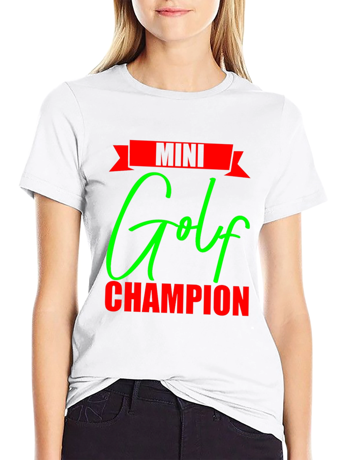 Mini Golf Champion Black T-Shirt
