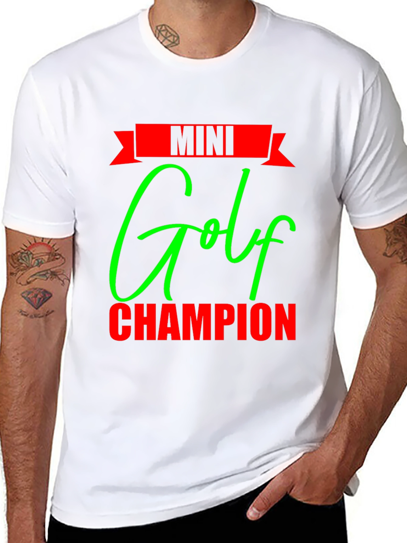 Mini Golf Champion Black T-Shirt