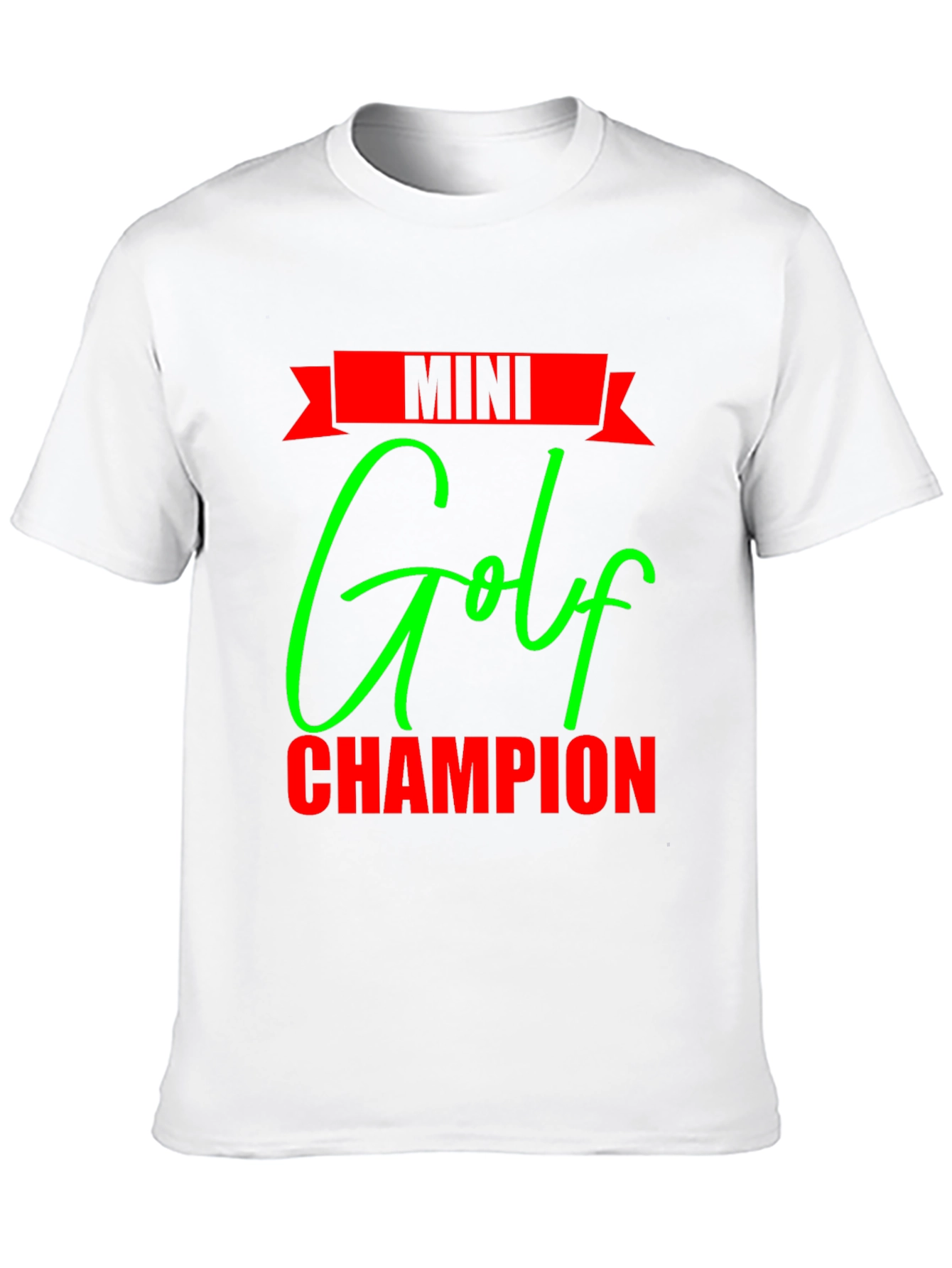 Mini Golf Champion Black T-Shirt