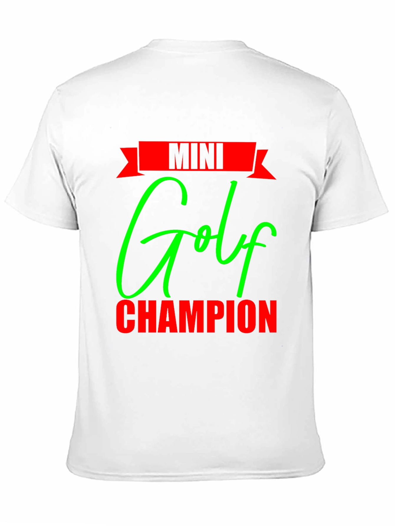 Mini Golf Champion Black T-Shirt