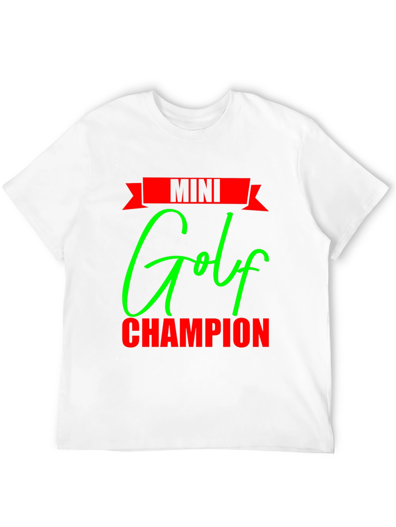 Mini Golf Champion Black T-Shirt