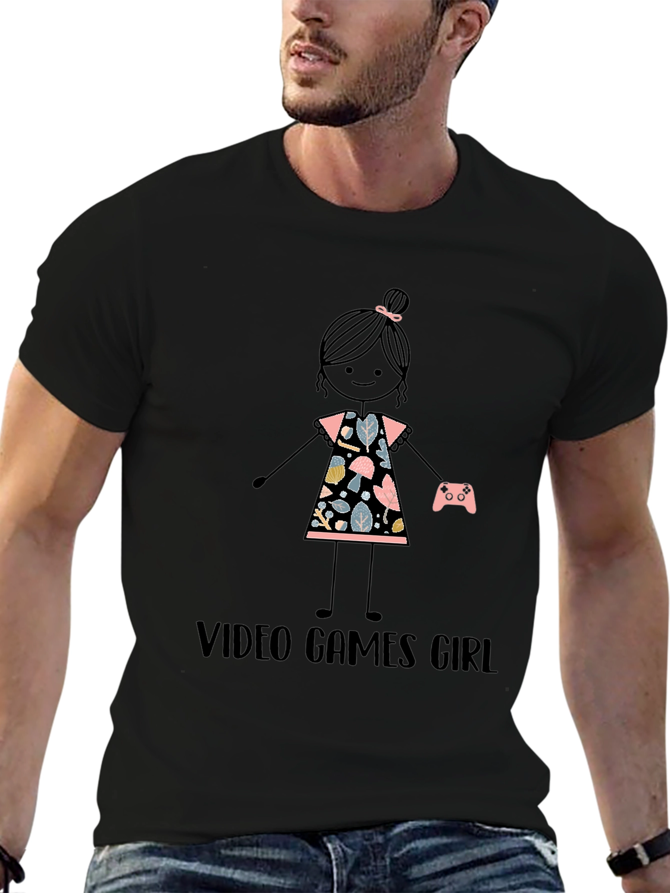 Video Games Girl Graphic T-Shirt