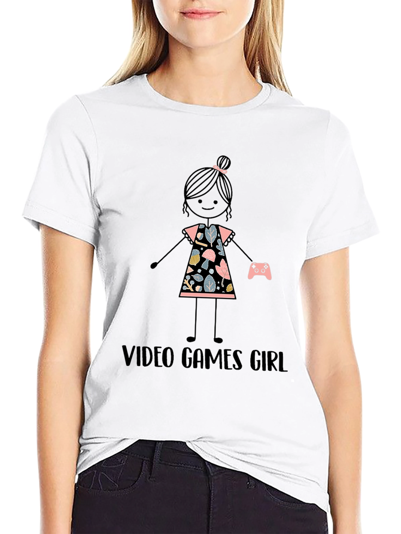 Video Games Girl Graphic T-Shirt
