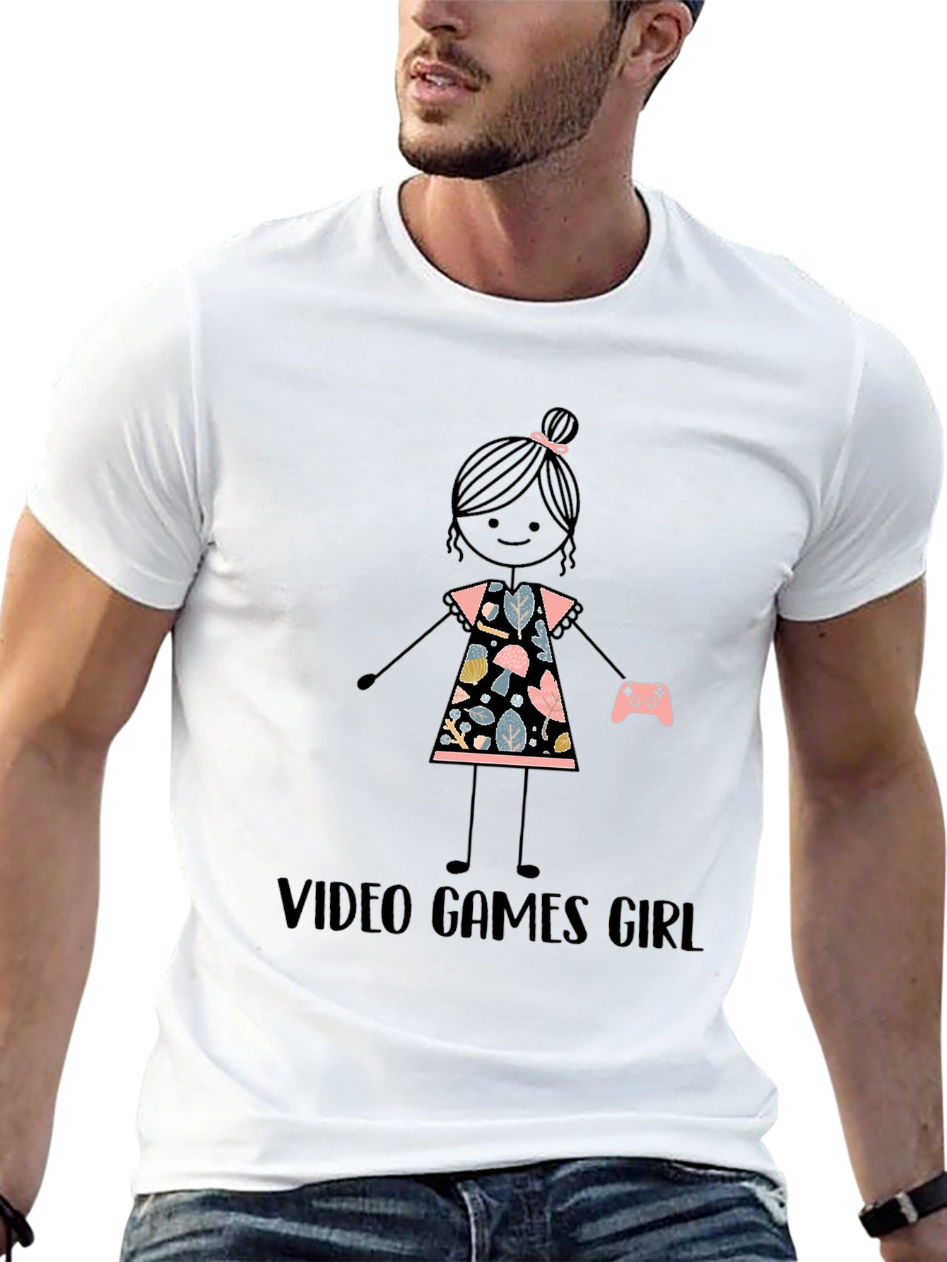 Video Games Girl Graphic T-Shirt