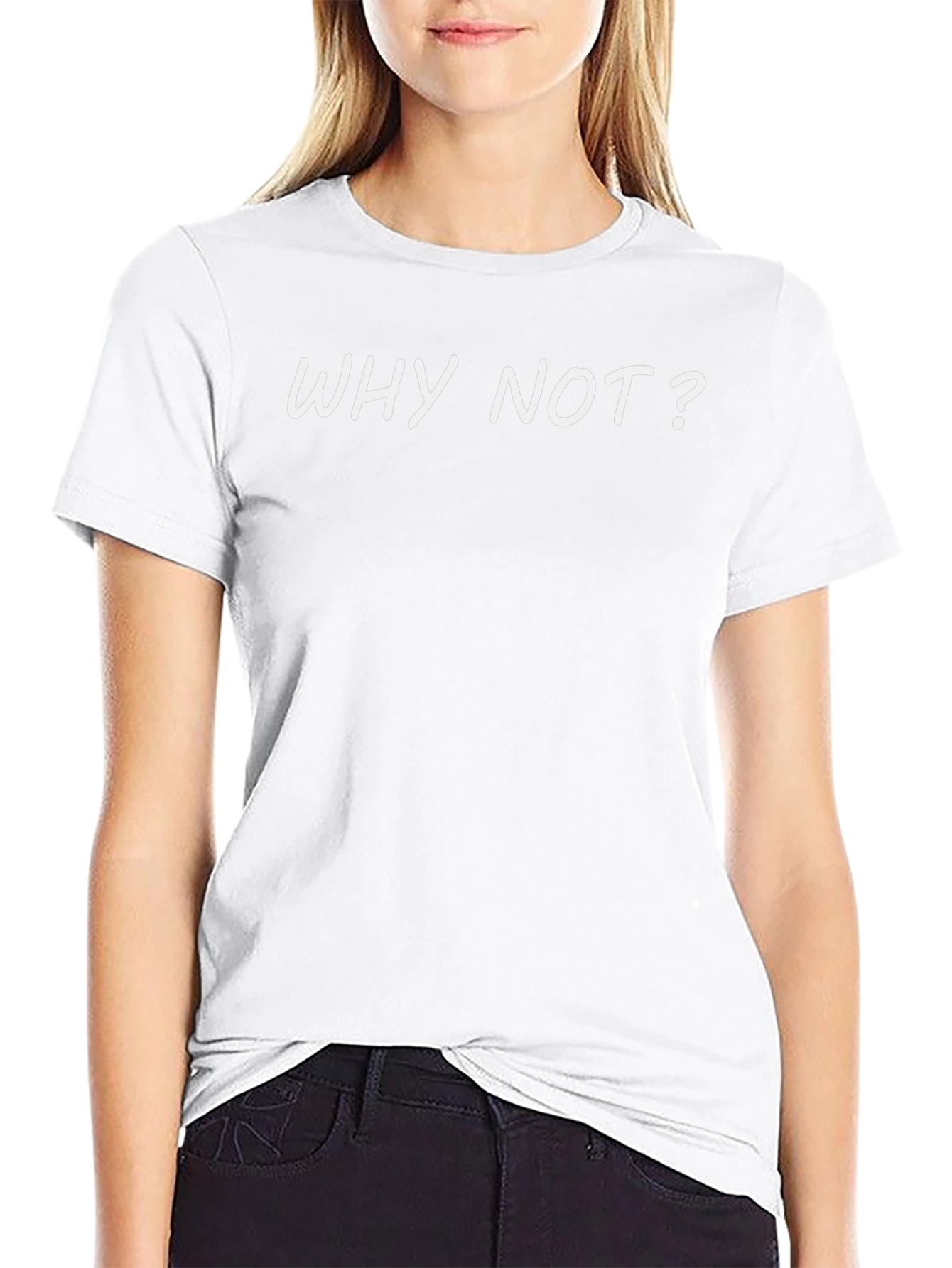 Why Not? Graphic Tee - Soft Black T-Shirt