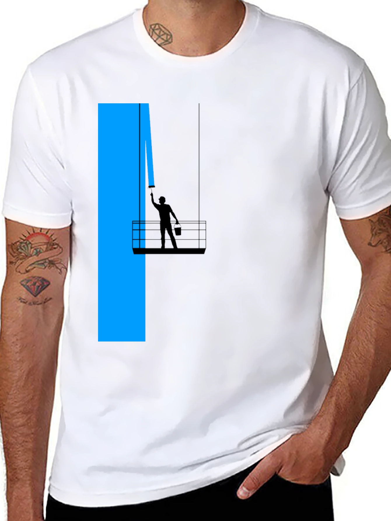 Painter T-Shirt - Abstract Building Art