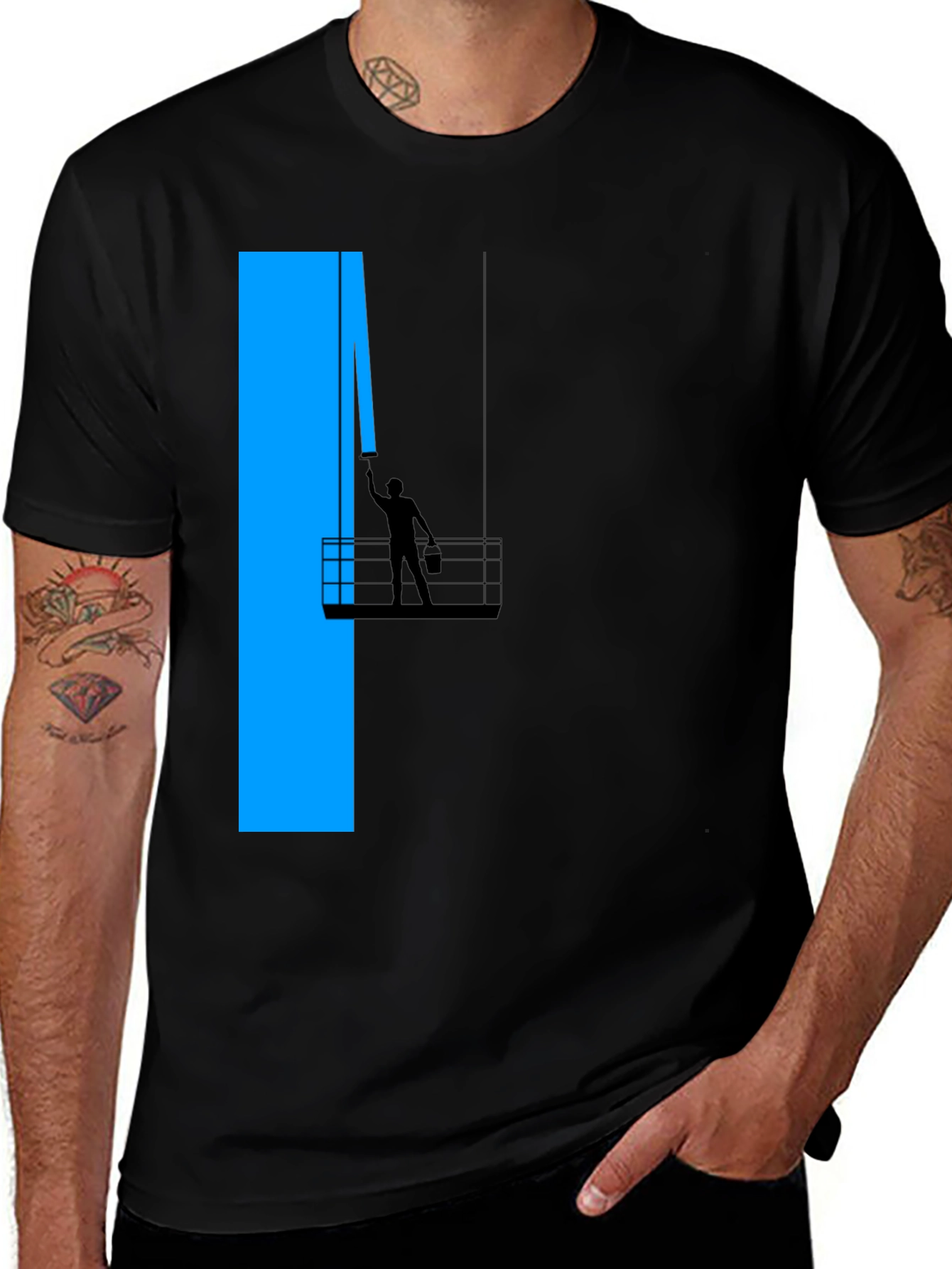 Painter T-Shirt - Abstract Building Art