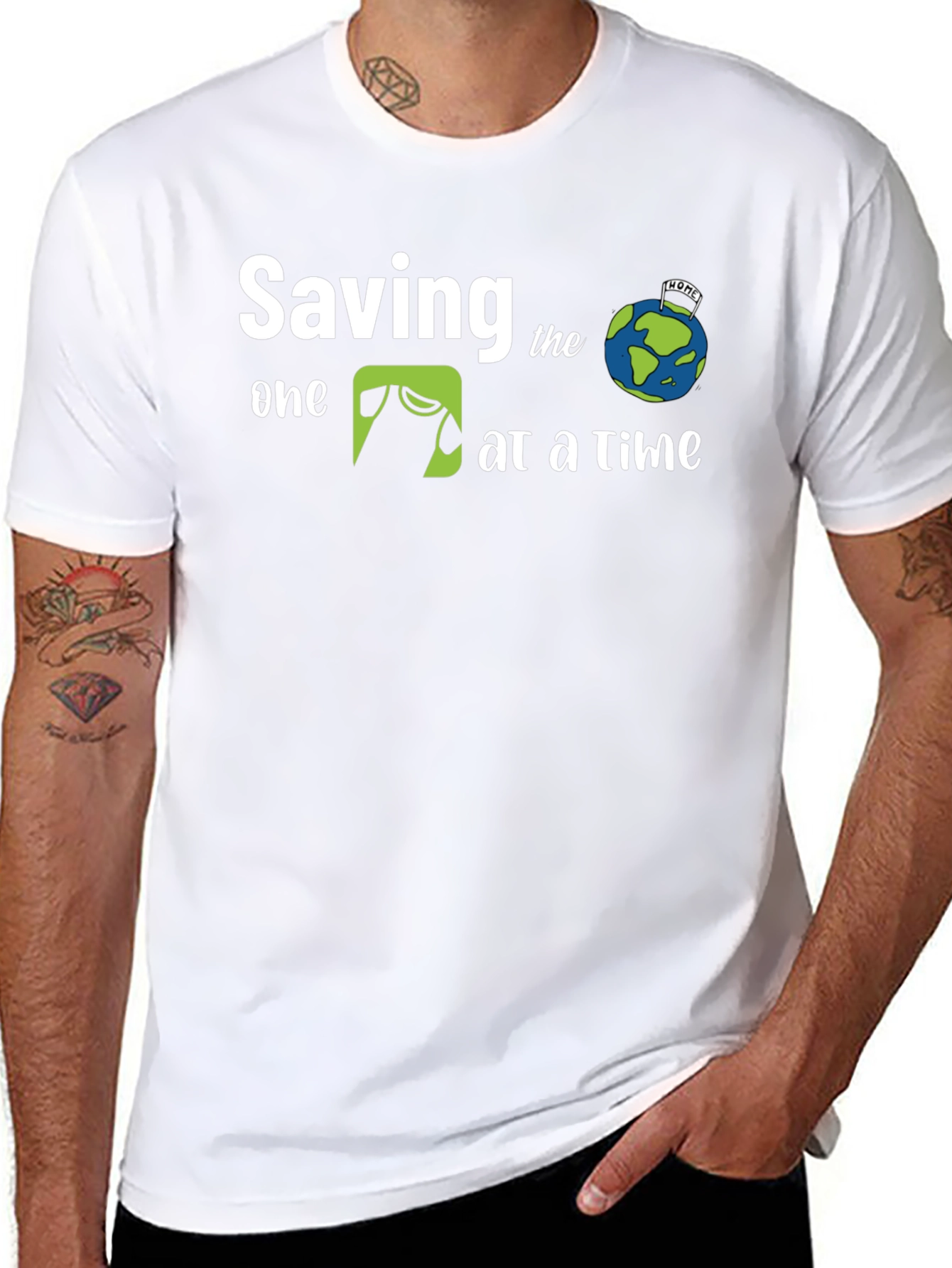 Eco-Friendly Saving the Planet Graphic Tee