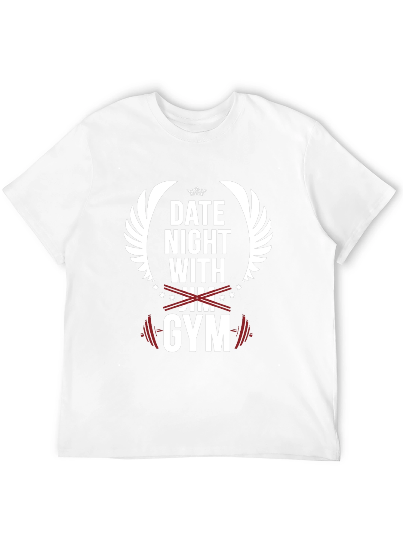 Date Night with Gym Black Graphic T-Shirt