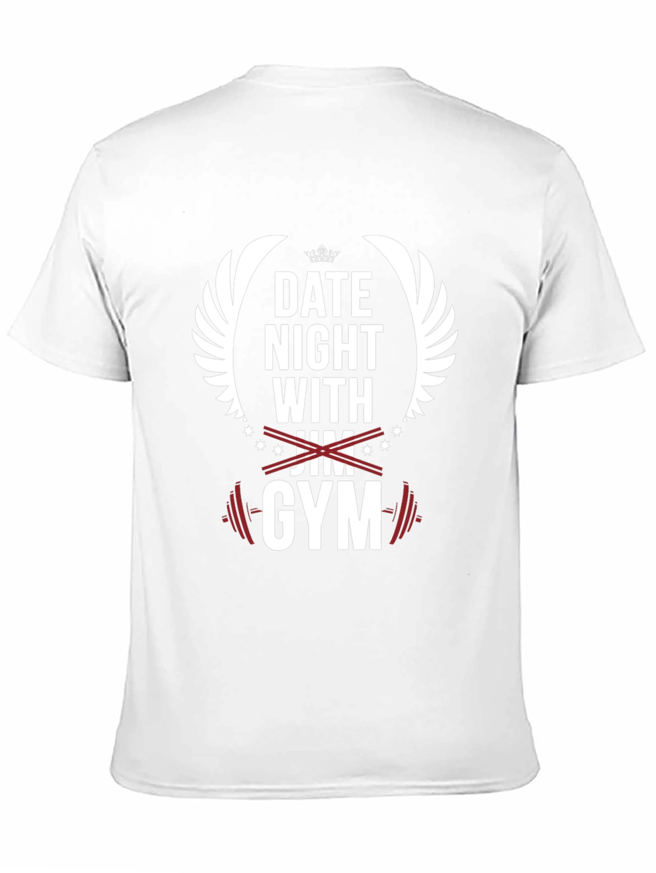 Date Night with Gym Black Graphic T-Shirt