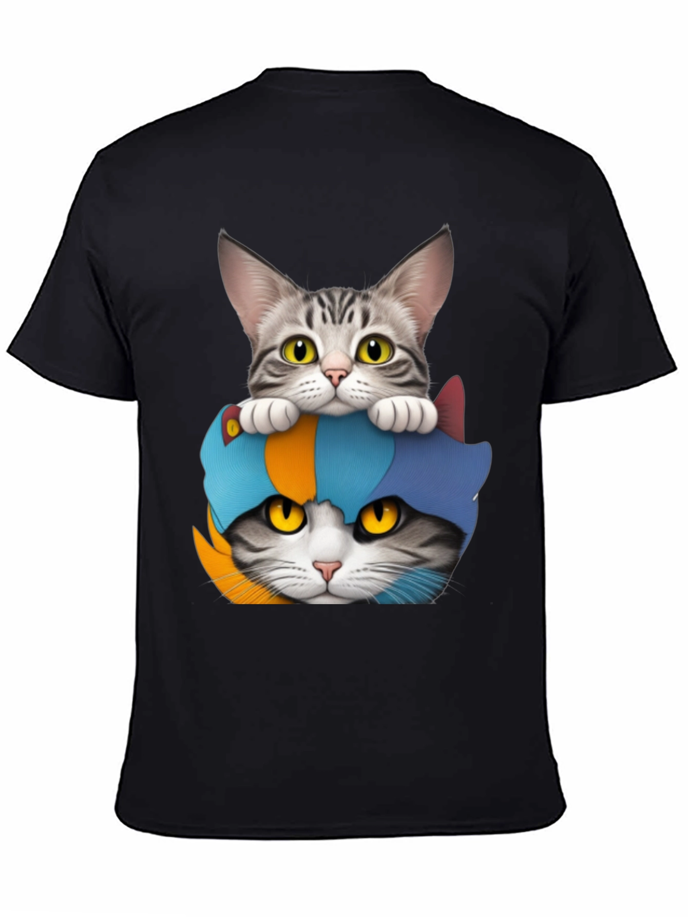 Two Cats T-Shirt: Funny Feline Graphic Tee