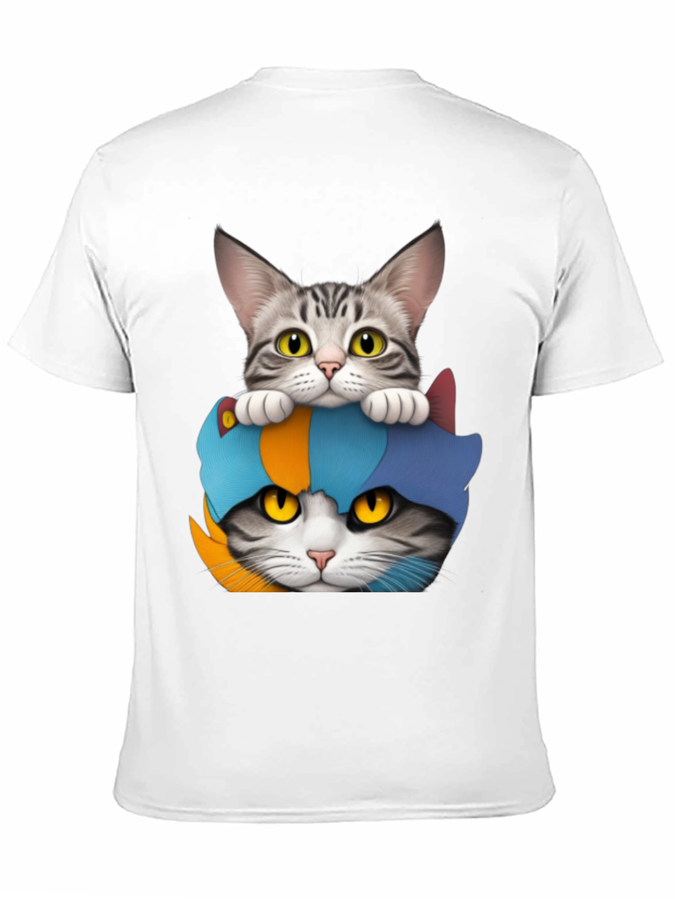 Two Cats T-Shirt: Funny Feline Graphic Tee