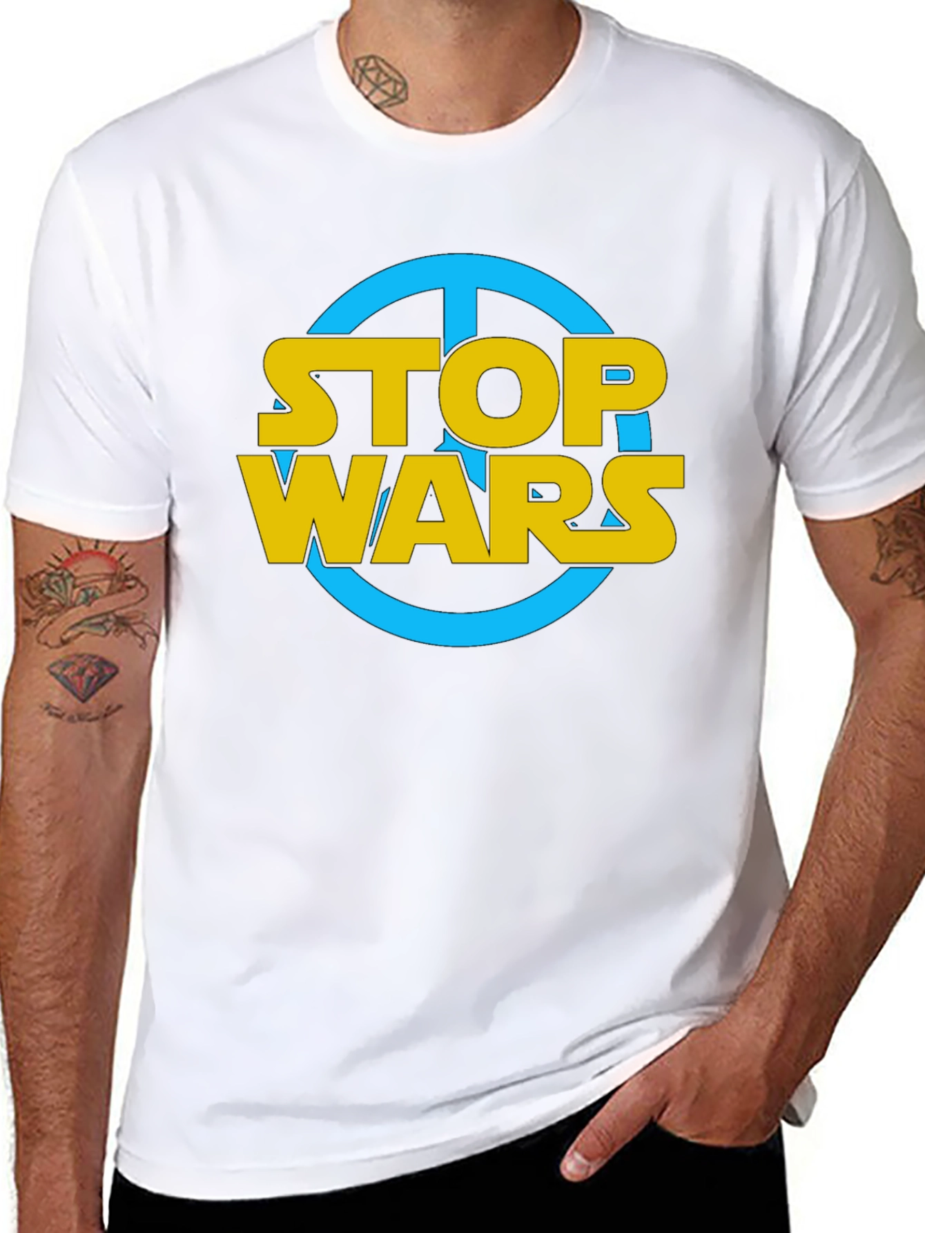 Stop Wars T-Shirt - Peace Symbol Tee