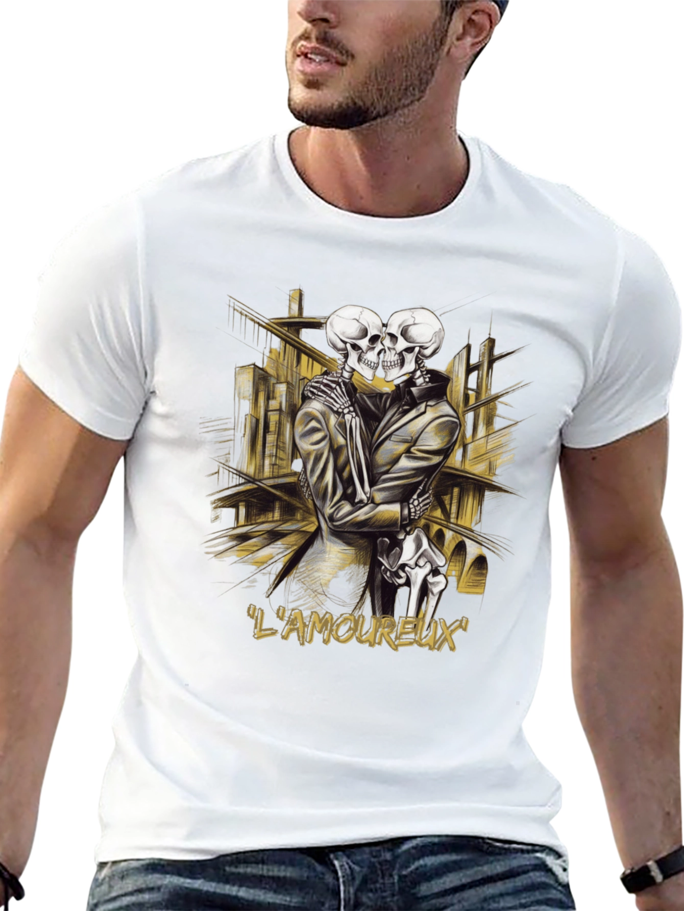 LAmoureux Skeleton Graphic T-Shirt