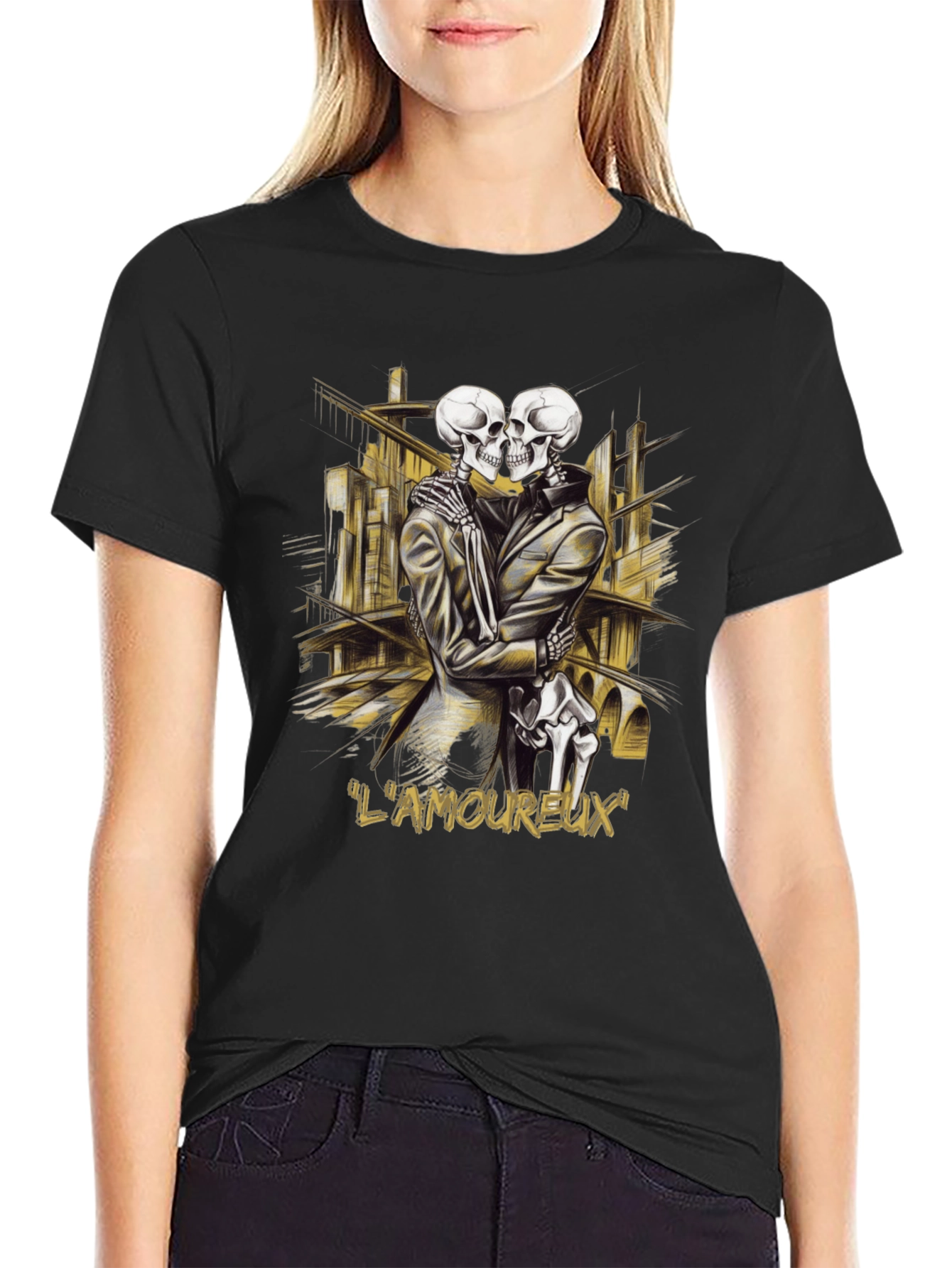 LAmoureux Skeleton Graphic T-Shirt
