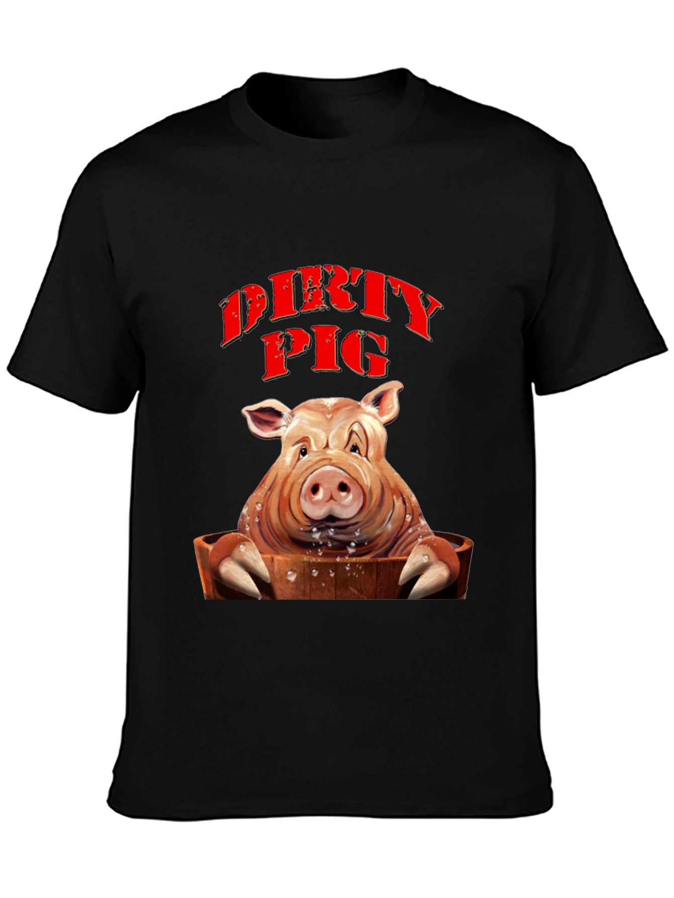 Dirty Pig Graphic T-Shirt - Novelty Tee