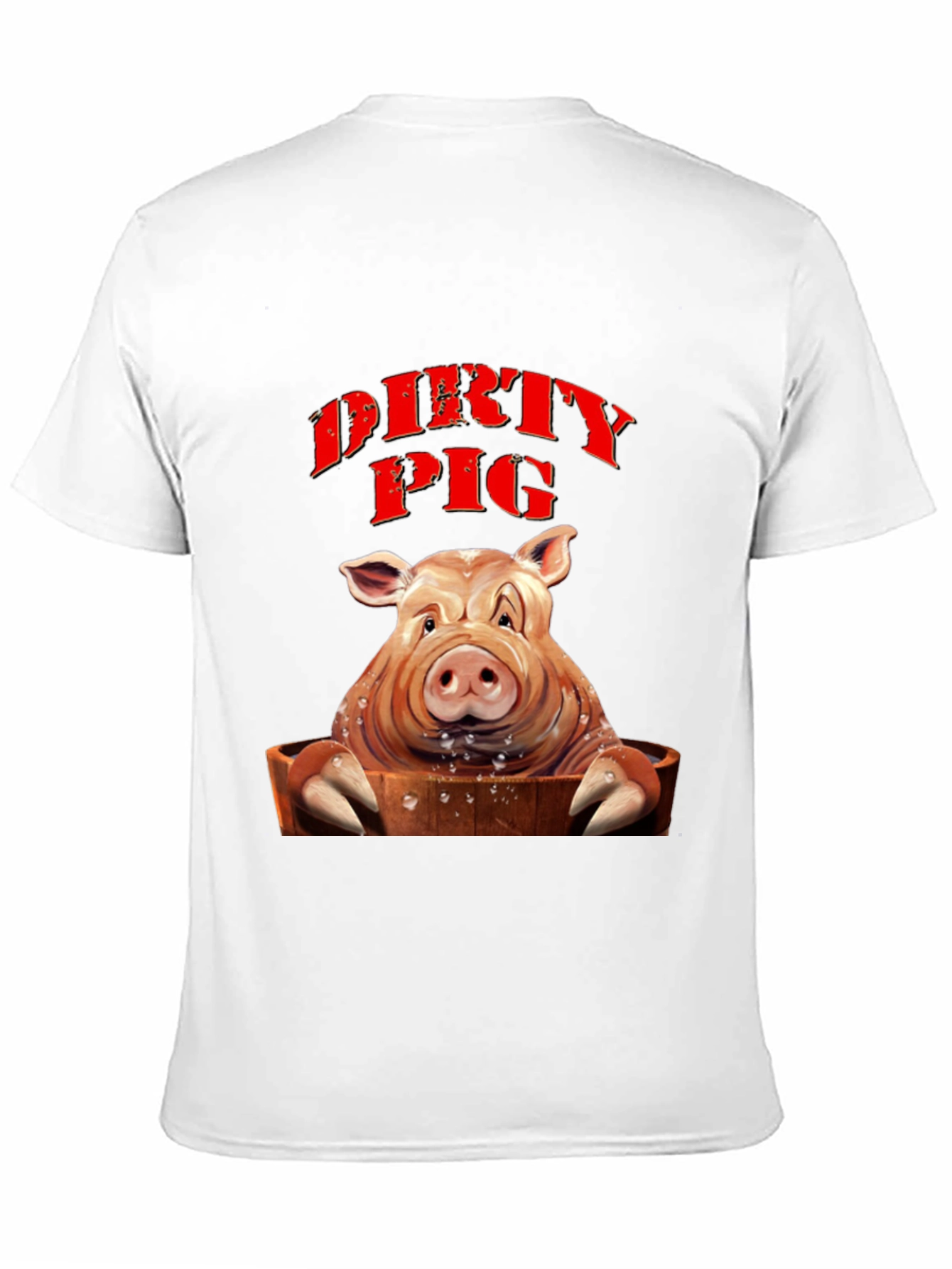 Dirty Pig Graphic T-Shirt - Novelty Tee