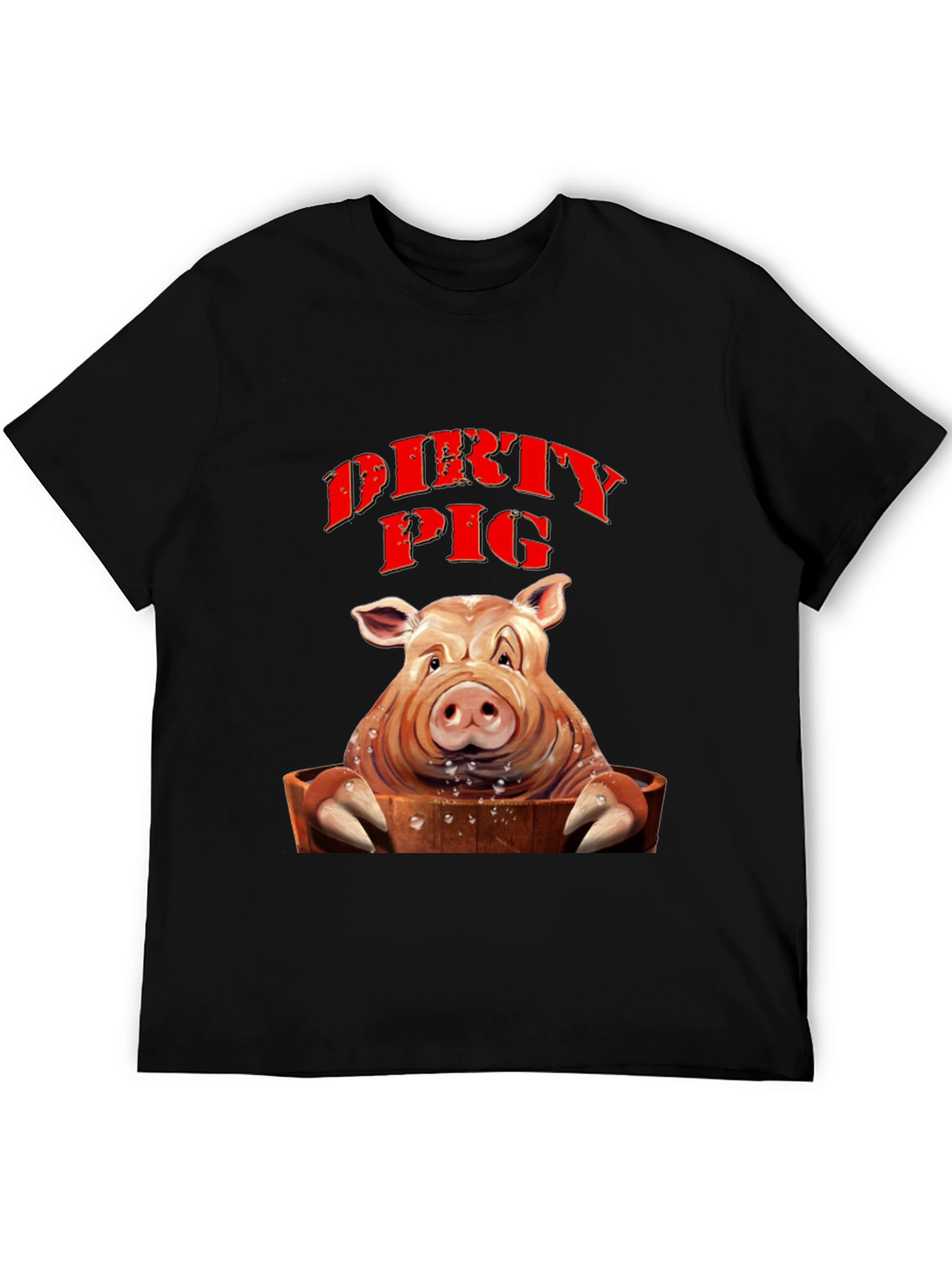 Dirty Pig Graphic T-Shirt - Novelty Tee
