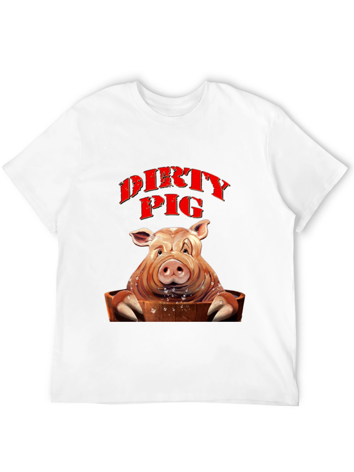 Dirty Pig Graphic T-Shirt - Novelty Tee
