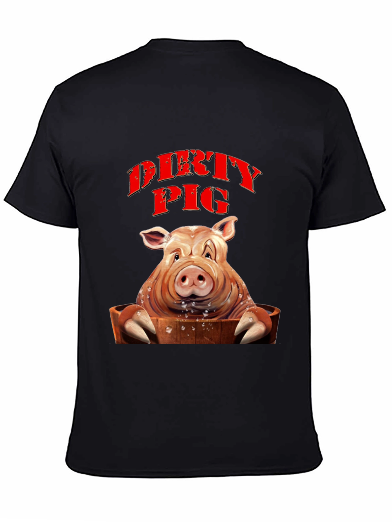 Dirty Pig Graphic T-Shirt - Novelty Tee