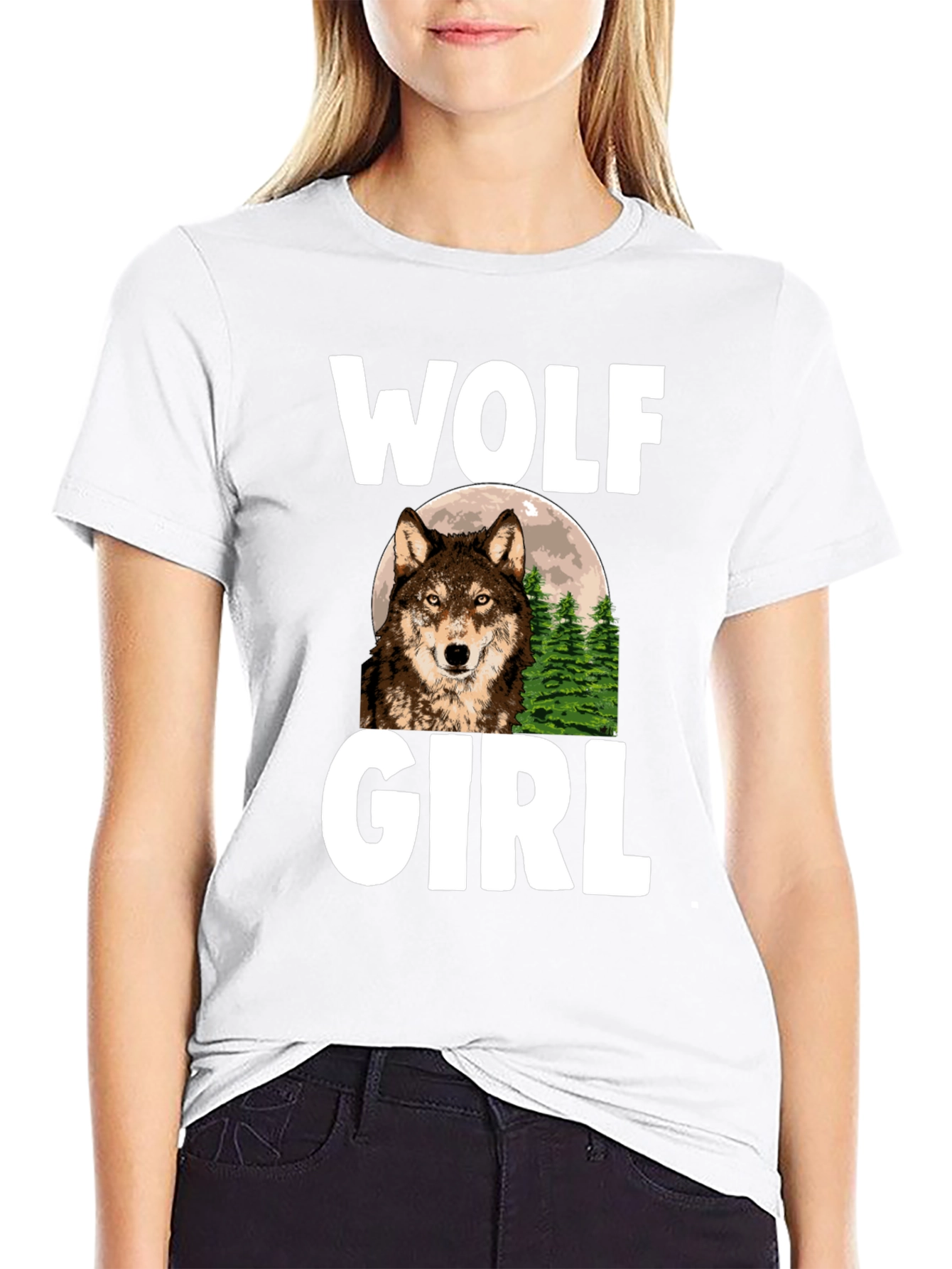 Wolf Girl Graphic T-Shirt