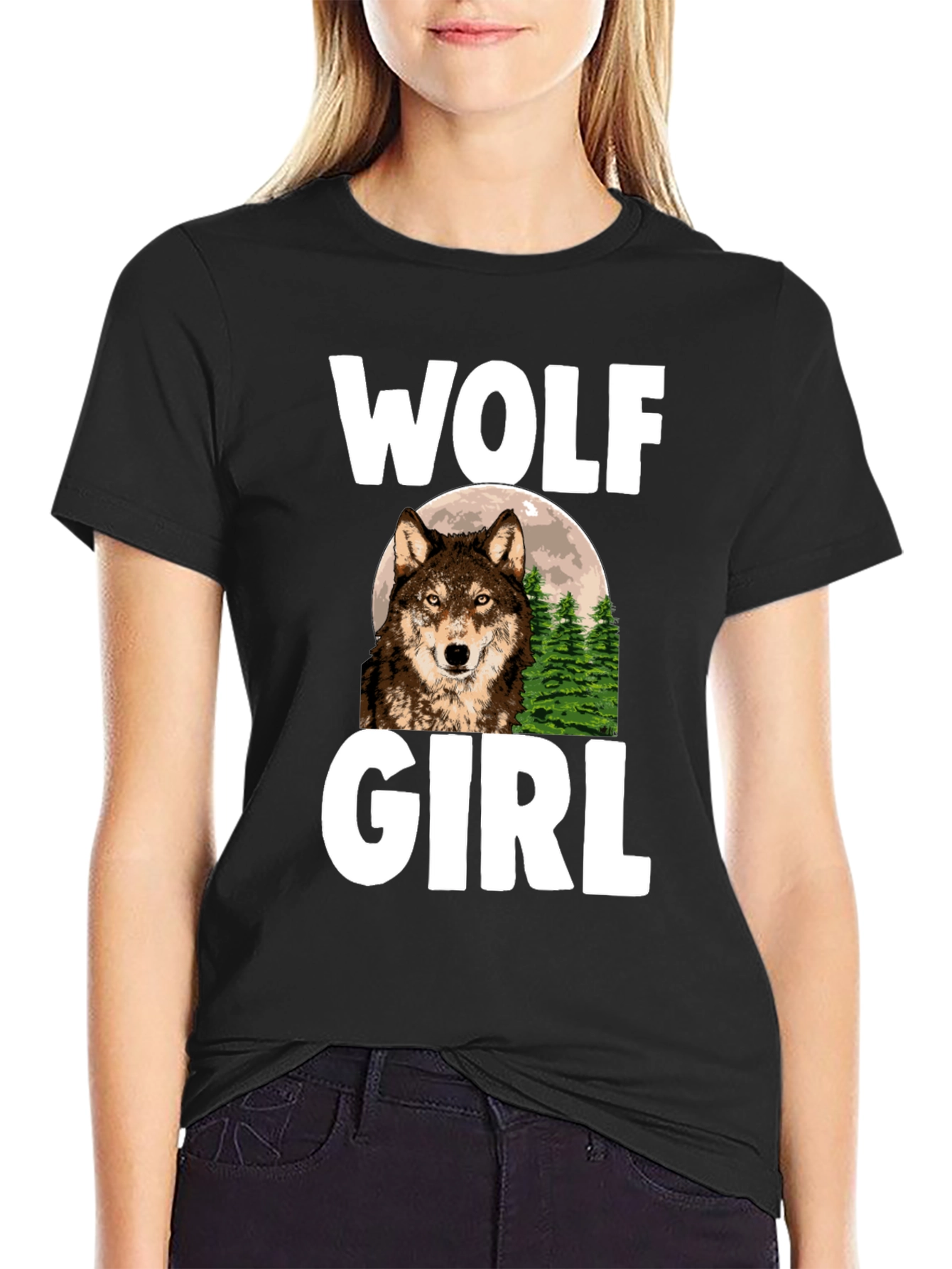 Wolf Girl Graphic T-Shirt