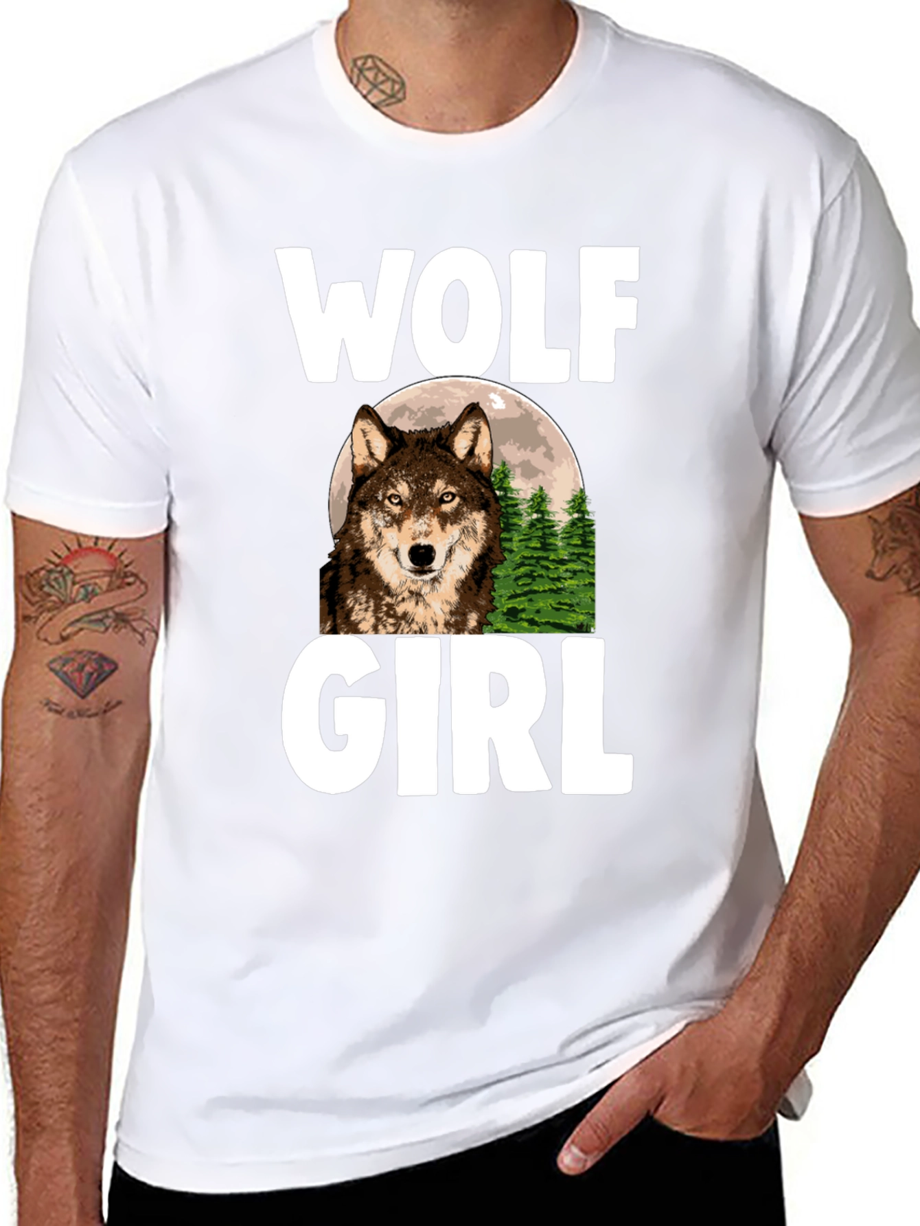 Wolf Girl Graphic T-Shirt