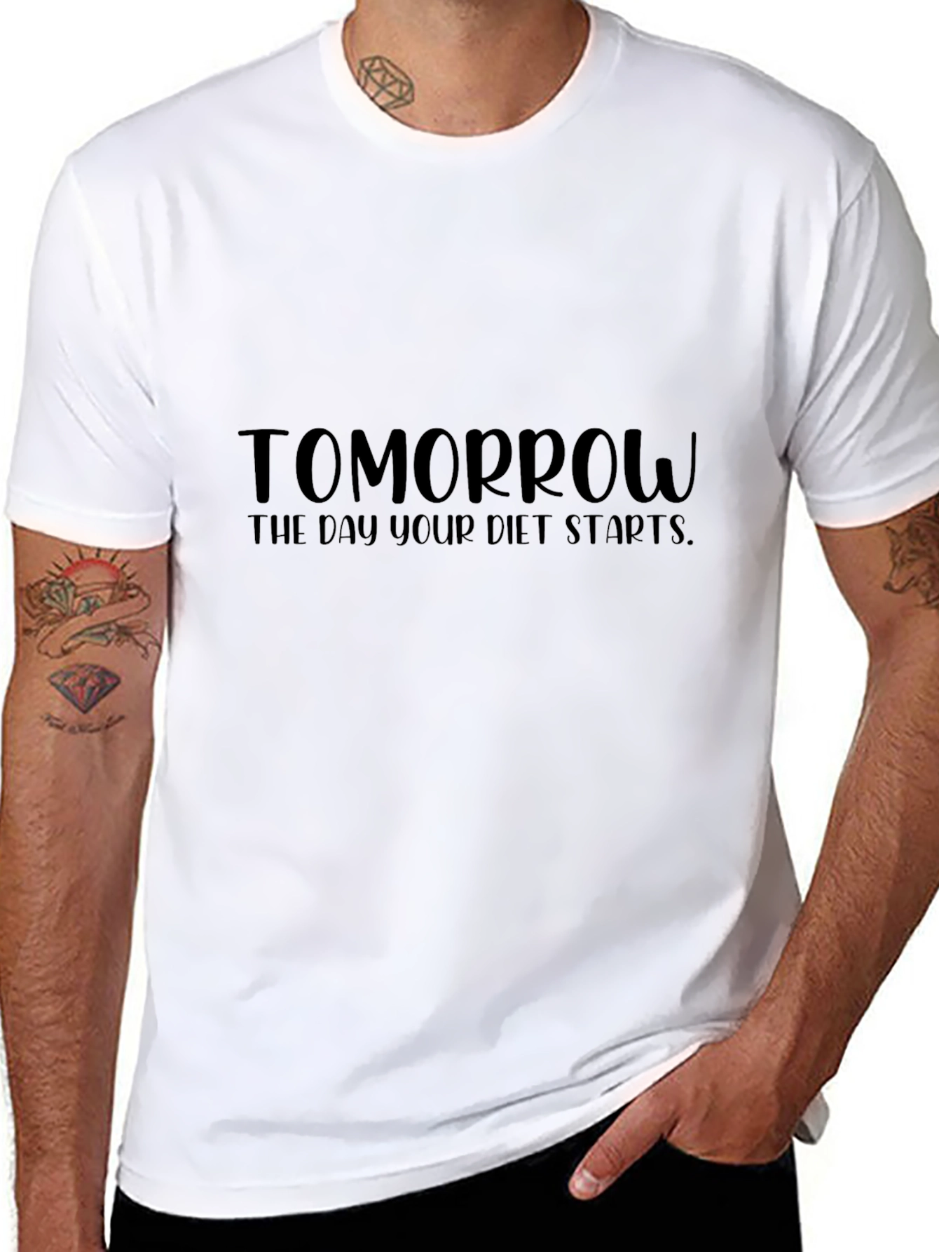 Tomorrow Diet T-Shirt - Unisex Black Tee