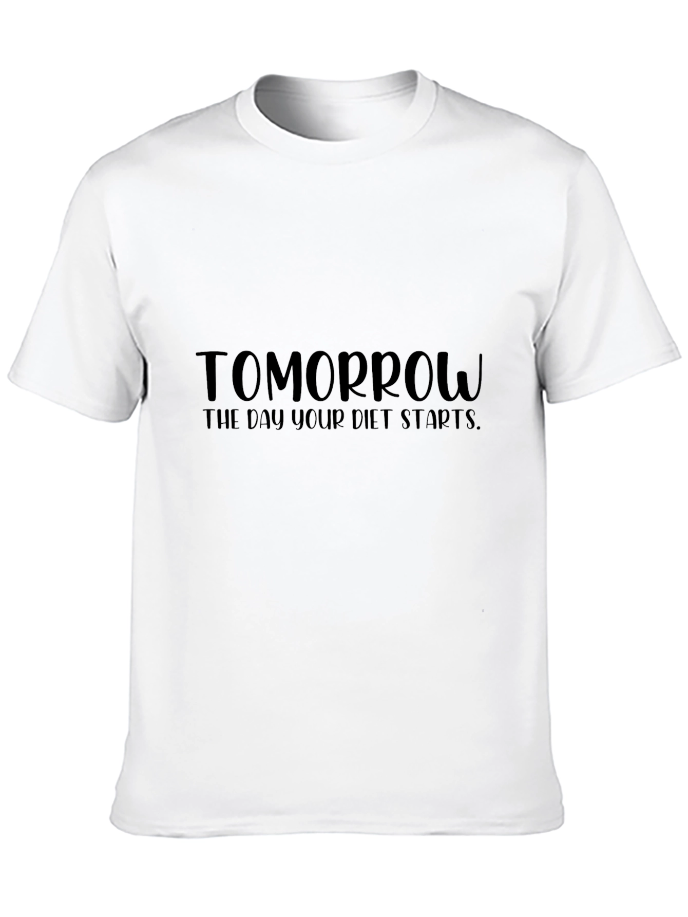 Tomorrow Diet T-Shirt - Unisex Black Tee