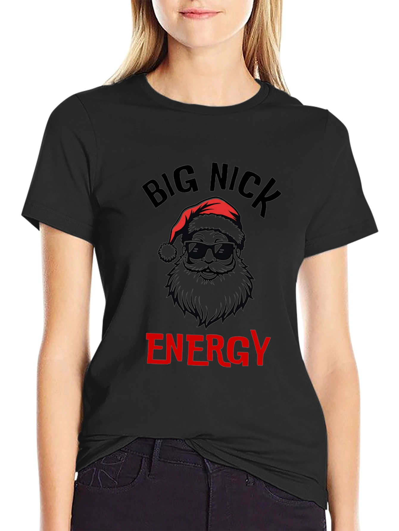 Big Nick Energy Santa Graphic T-Shirt