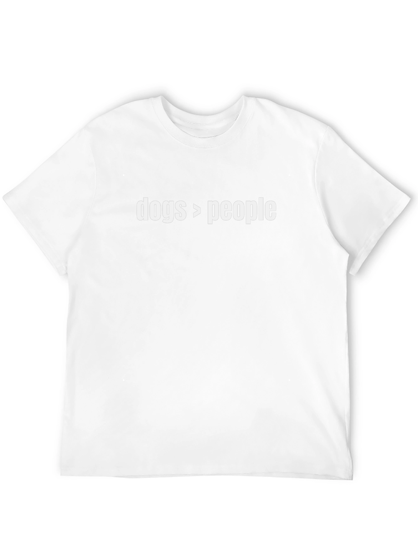 Dogs > People Graphic Tee - Soft Cotton Blend