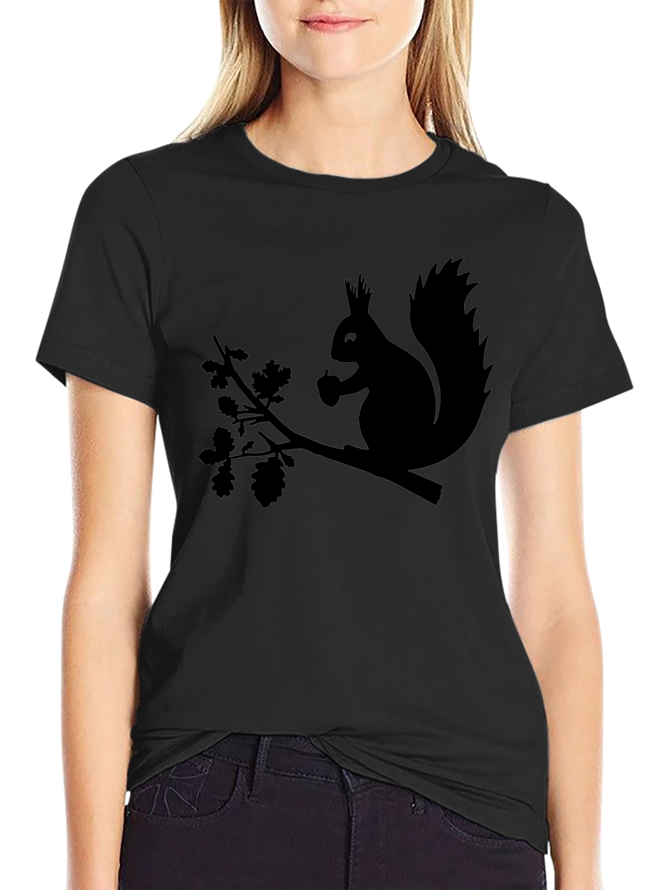 Squirrel on Branch Graphic T-Shirt - Unisex