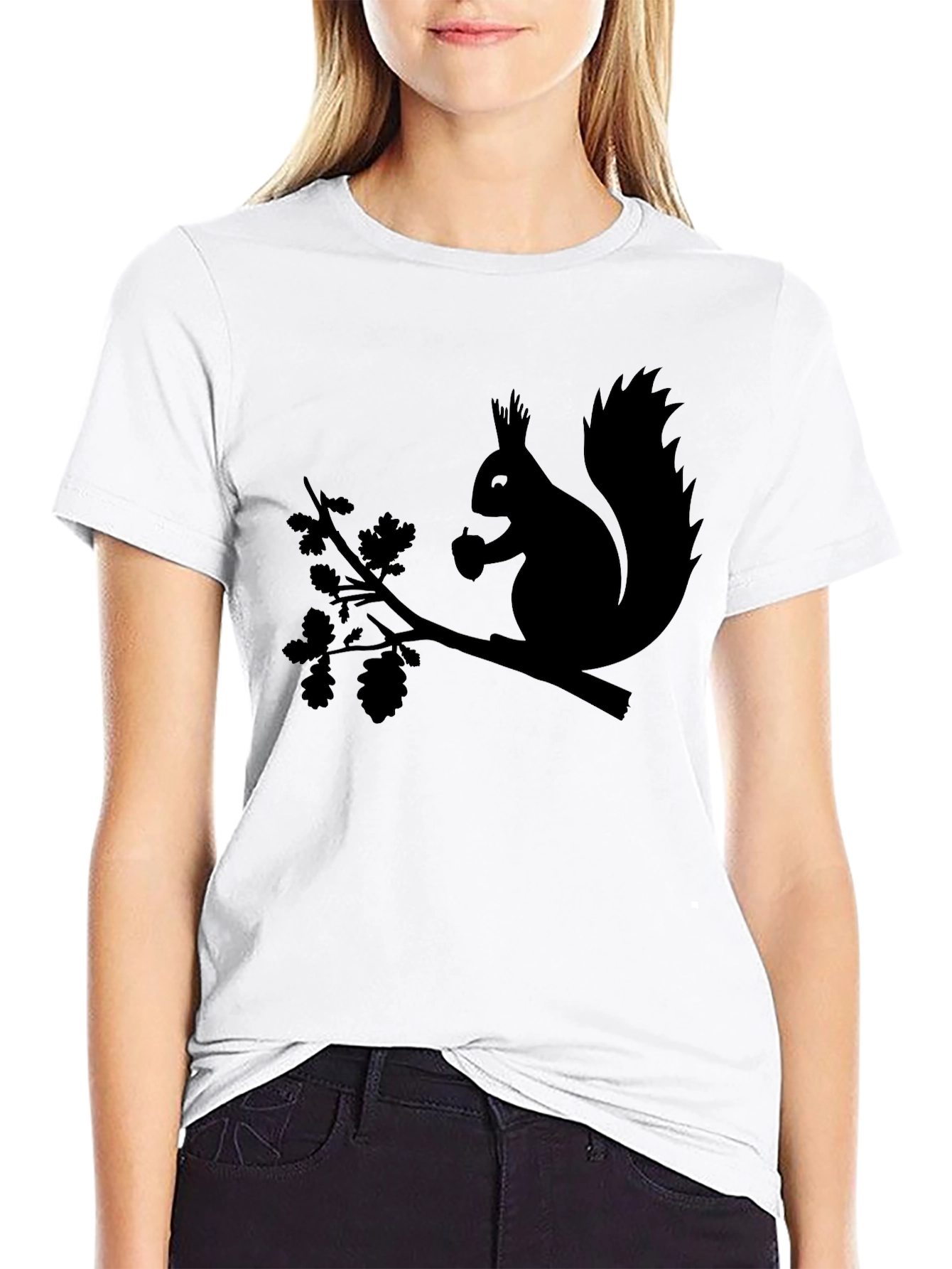Squirrel on Branch Graphic T-Shirt - Unisex