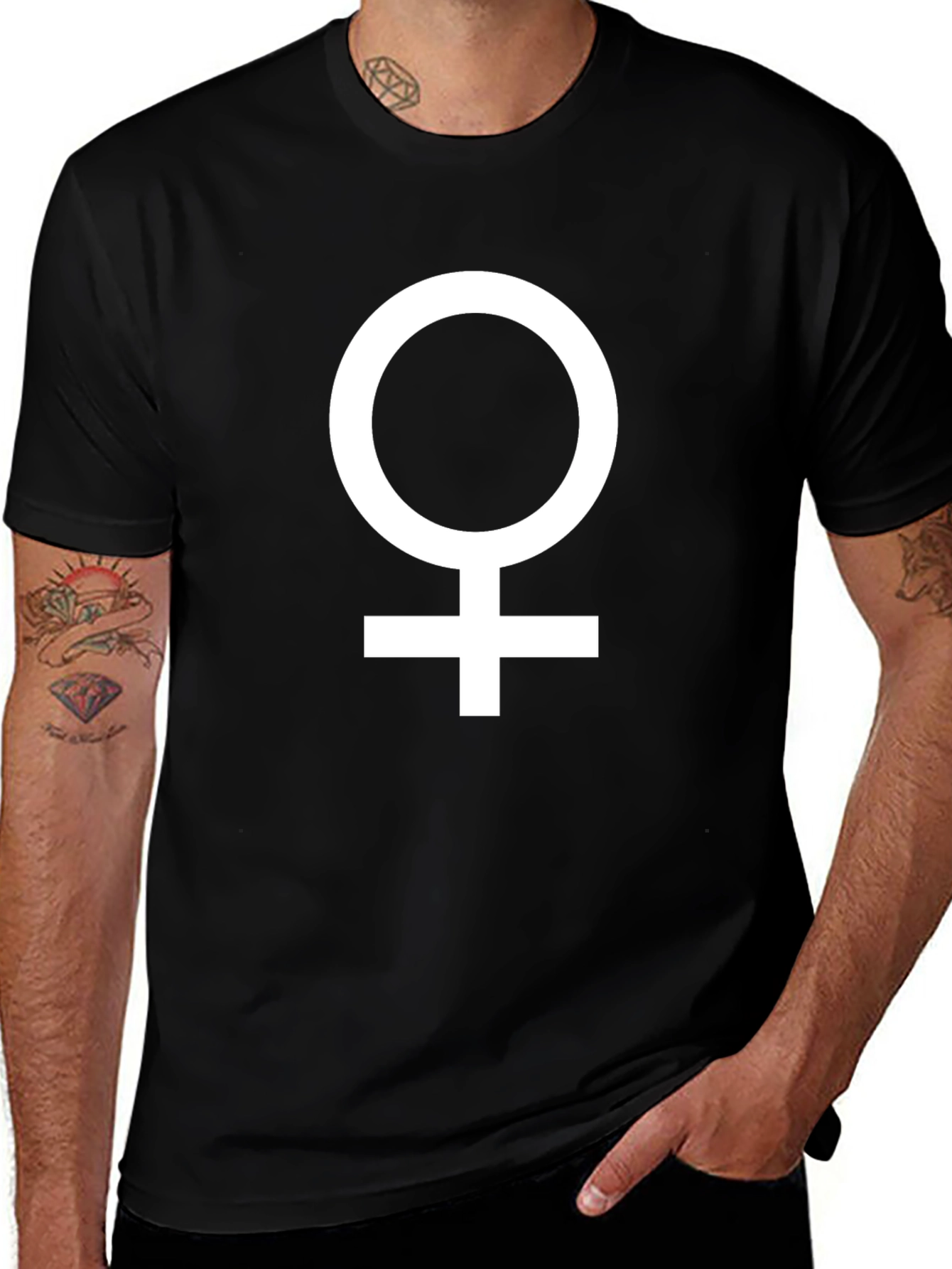 Venus Symbol Black T-Shirt