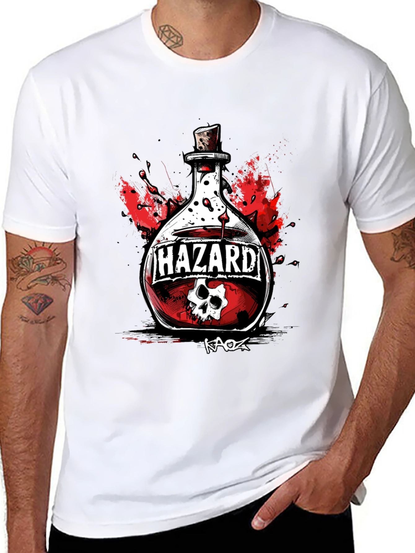 Hazard Poison T-Shirt - Skull Graphic Tee
