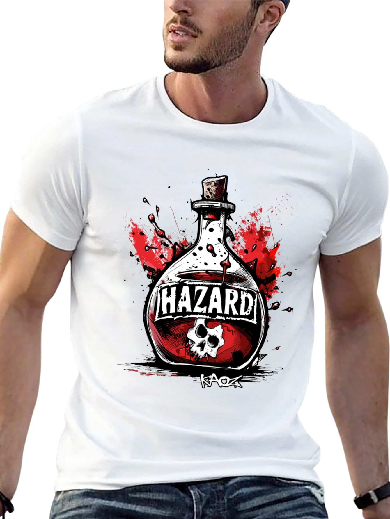 Hazard Poison T-Shirt - Skull Graphic Tee