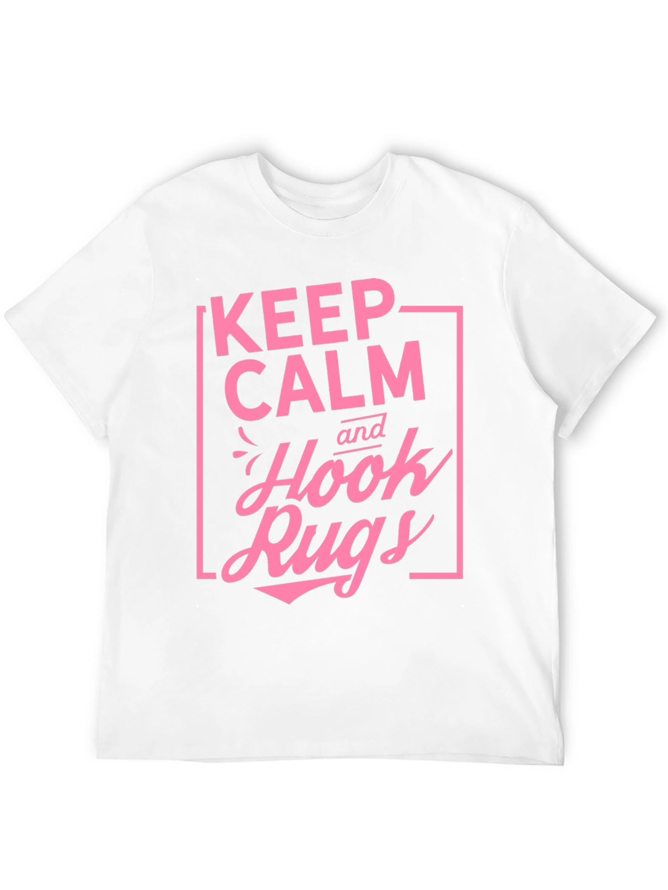 Keep Calm and Hook Rugs Black T-Shirt
